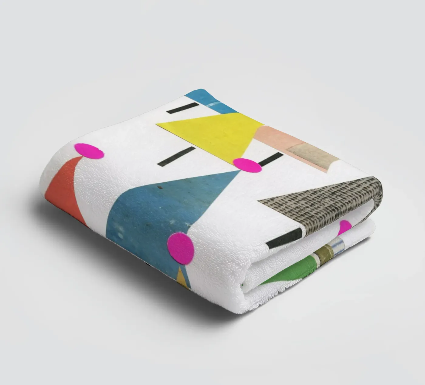 Winterbos badhanddoek van Cassia Beck Collage