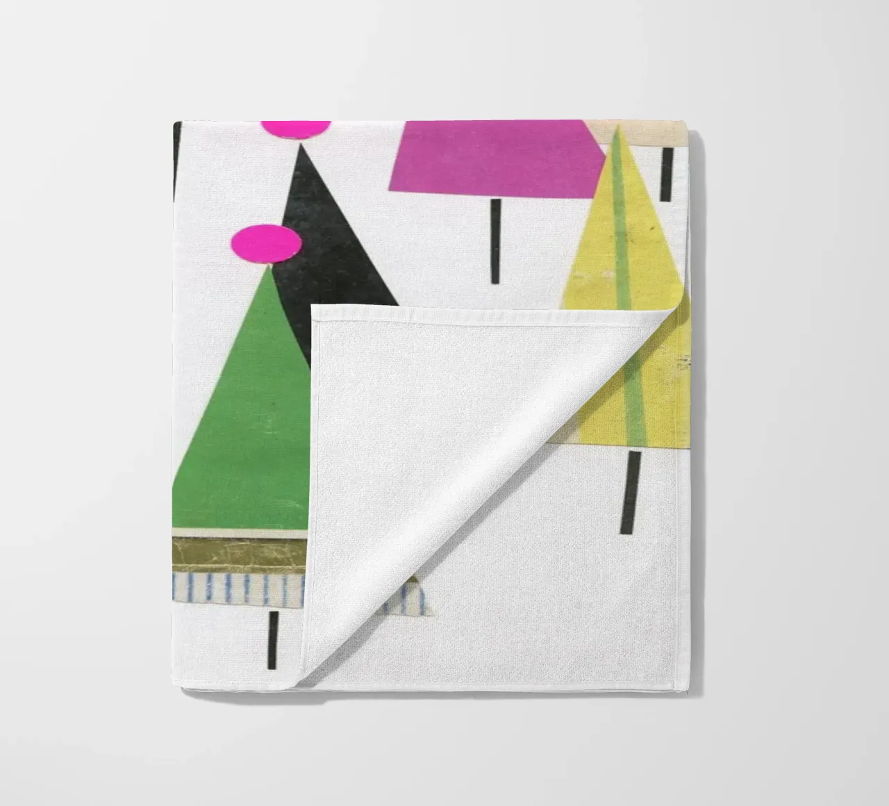 Foresta invernale telo mare da Cassia Beck Collage