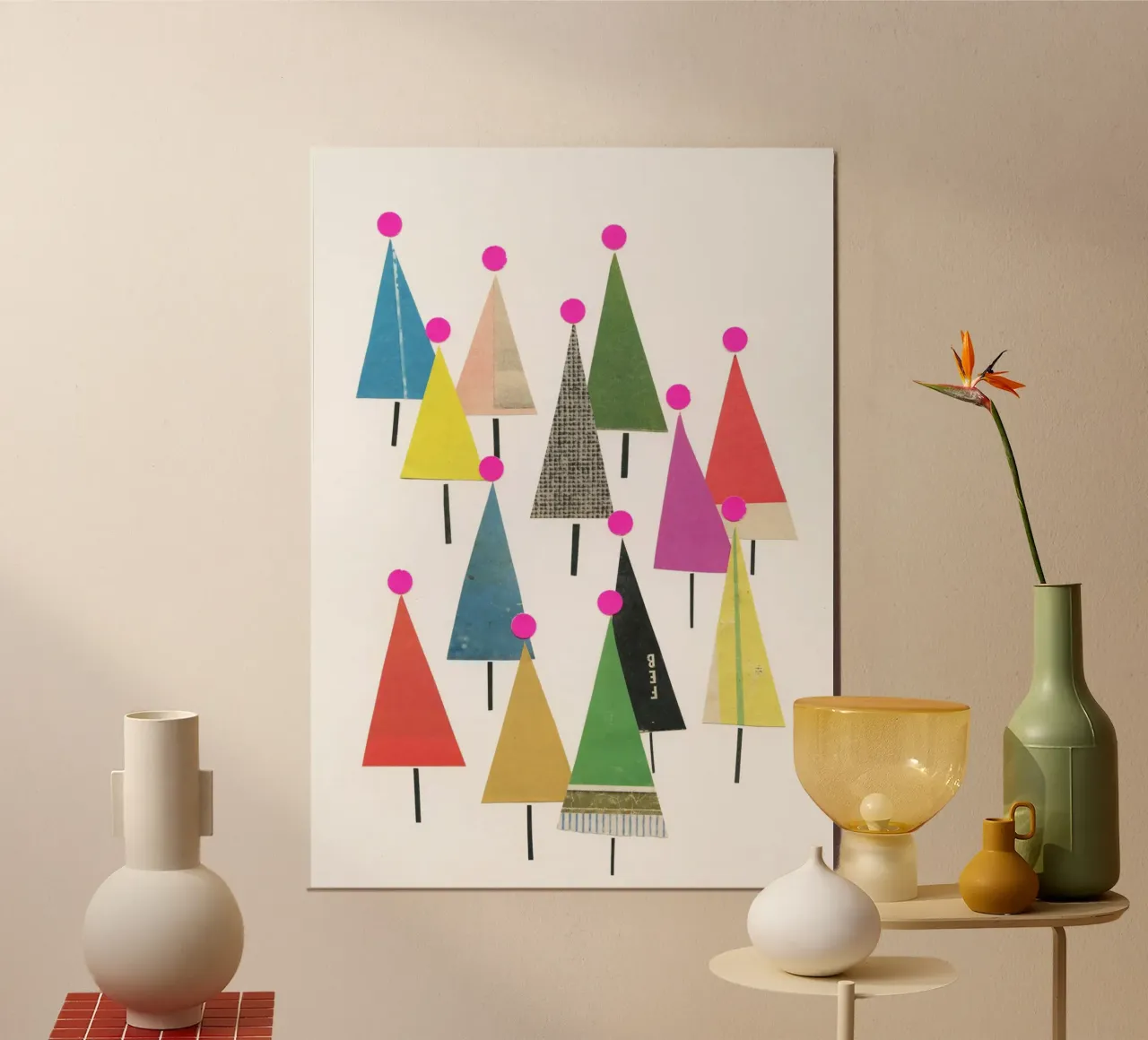 Foresta invernale poster da Cassia Beck Collage