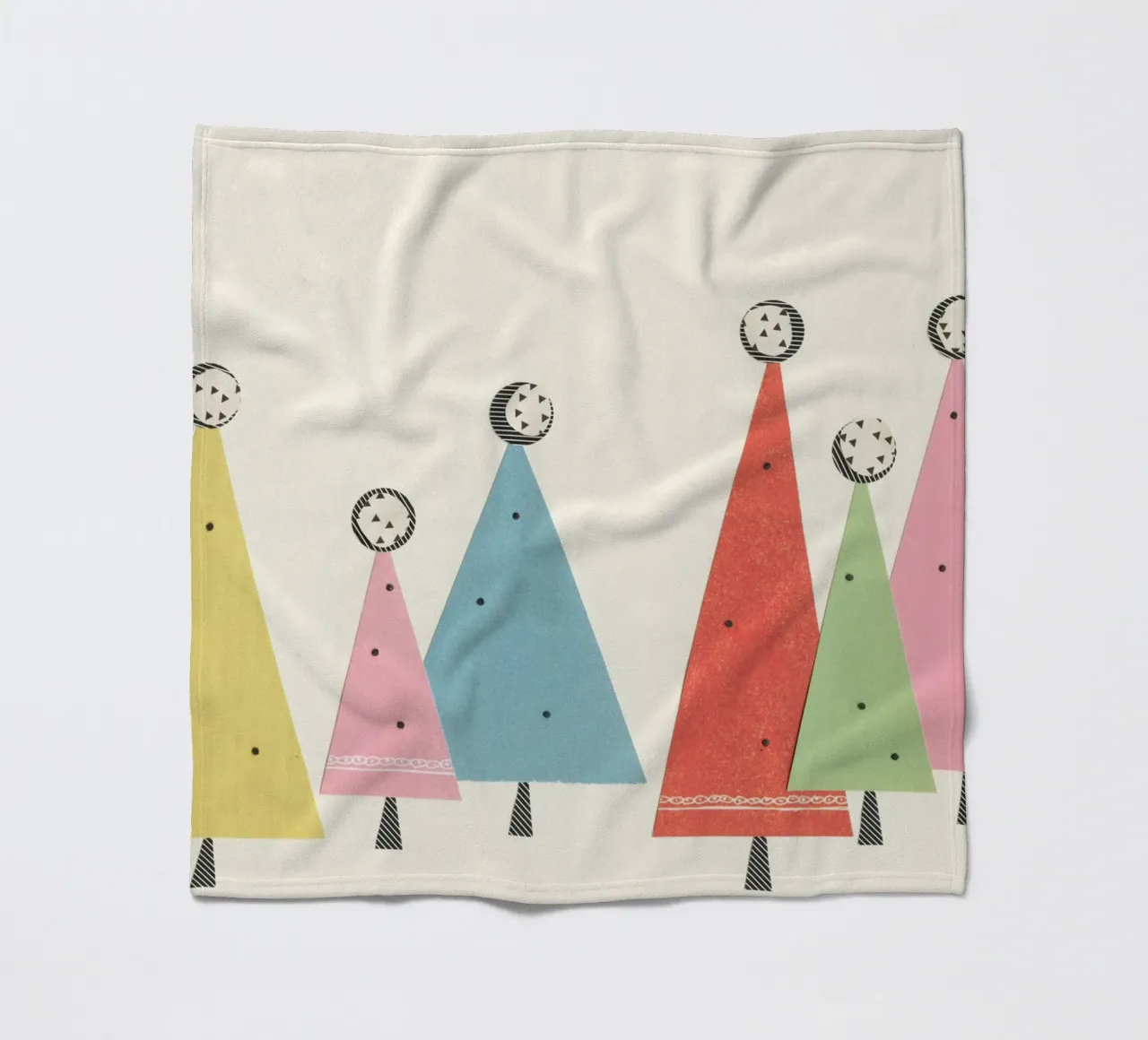 Alberi di Natale coperta in pile da Cassia Beck Collage
