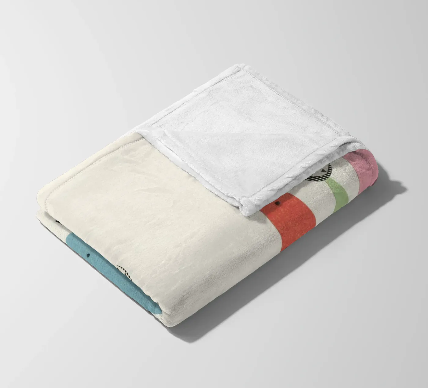 Kerstbomen fleecedeken van Cassia Beck Collage