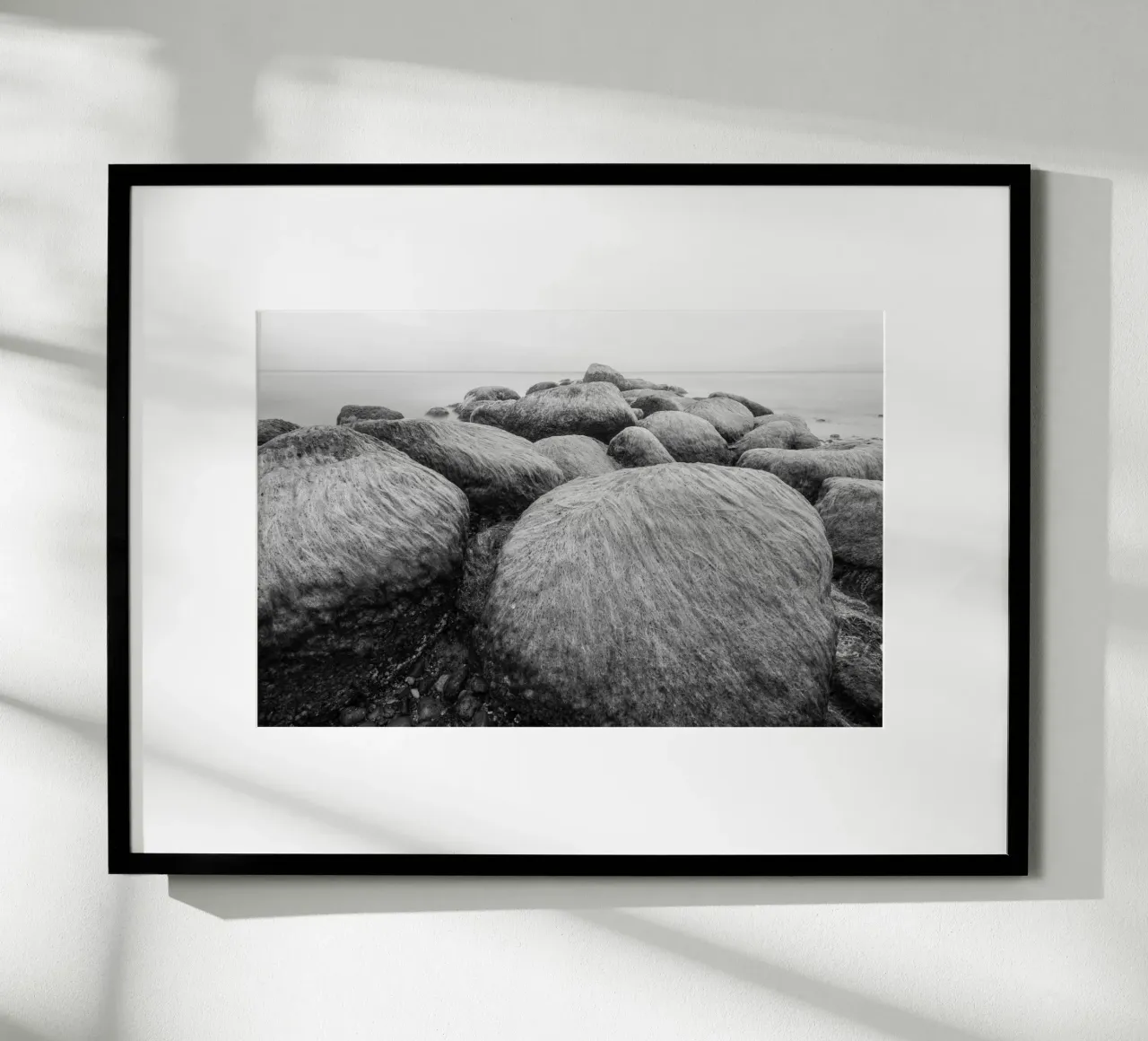 Breakwater poster with aluminum frame by Barbara Buderath Fotodesign