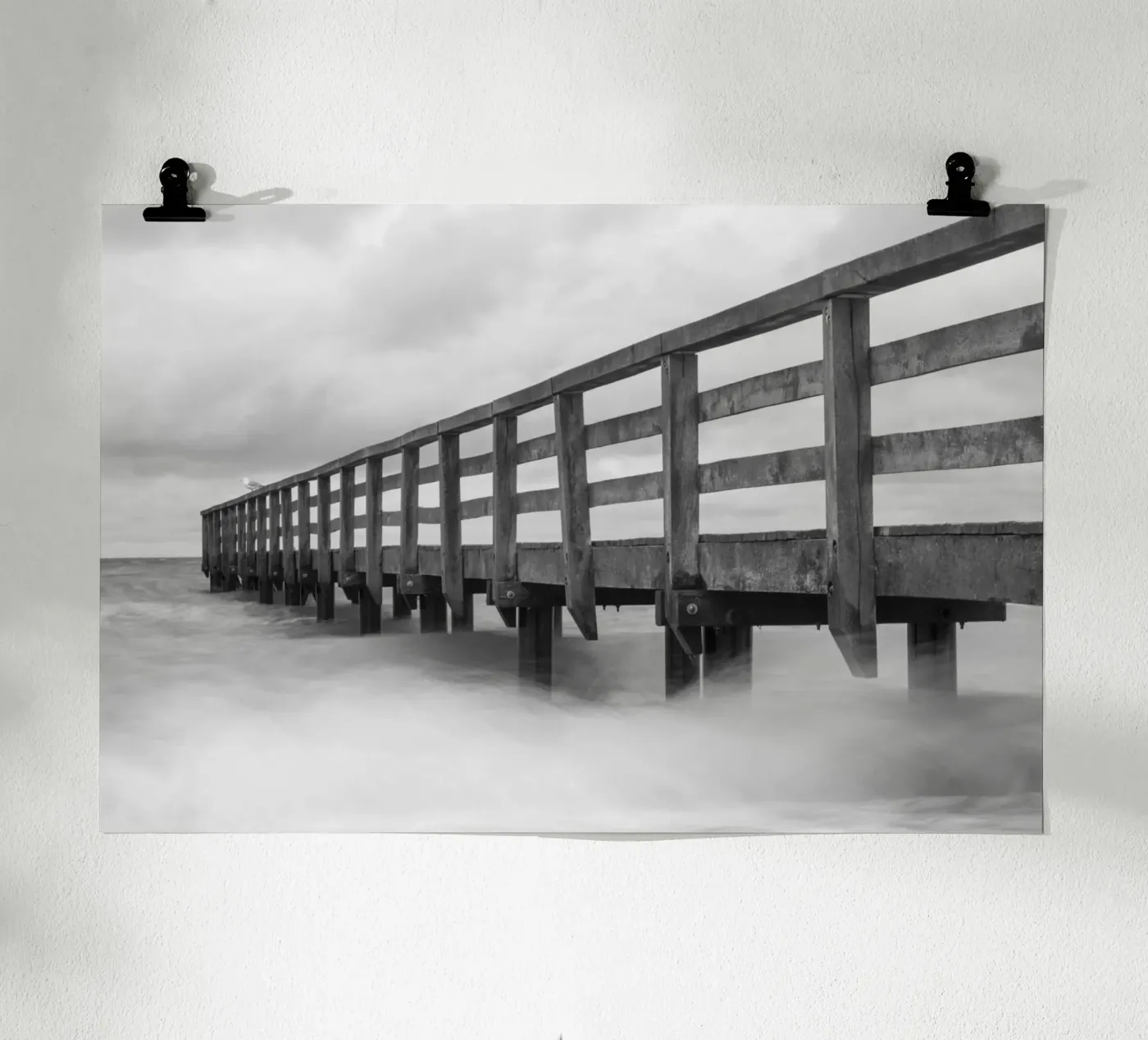 Oude pier poster van Barbara Buderath Fotodesign