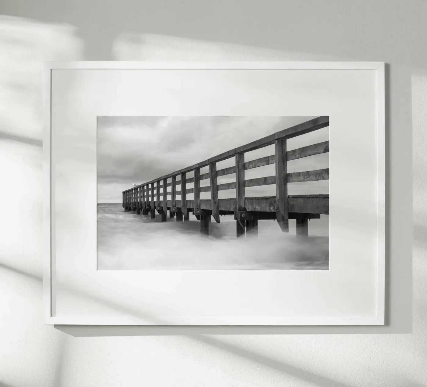Oude pier poster van Barbara Buderath Fotodesign