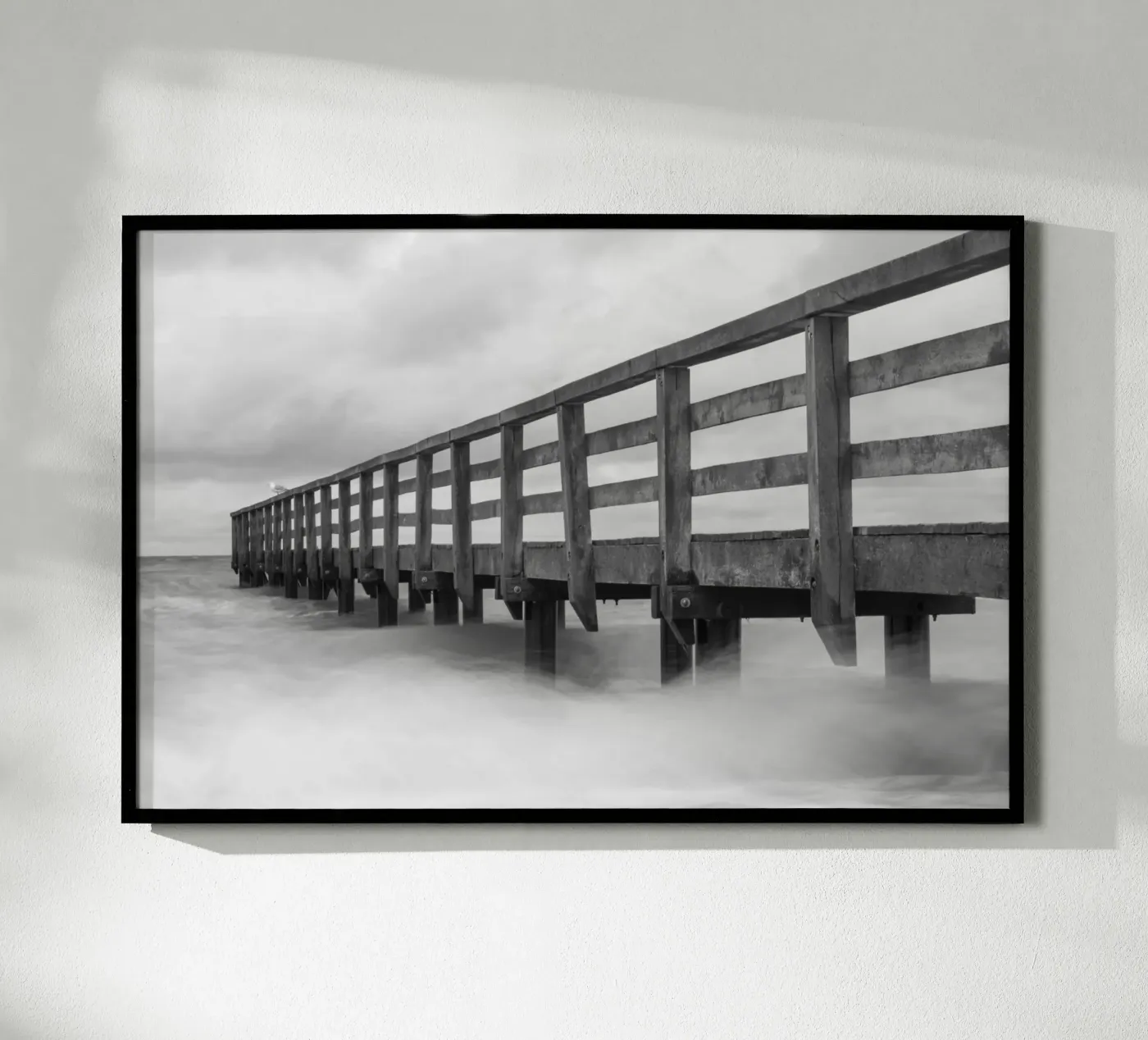 Oude pier poster van Barbara Buderath Fotodesign