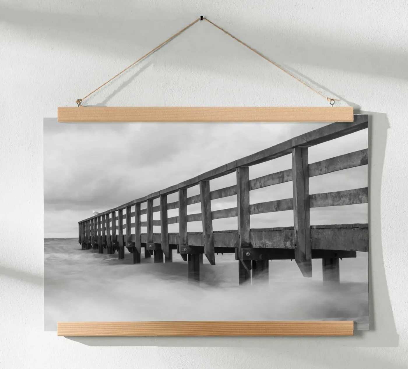 Oude pier poster van Barbara Buderath Fotodesign