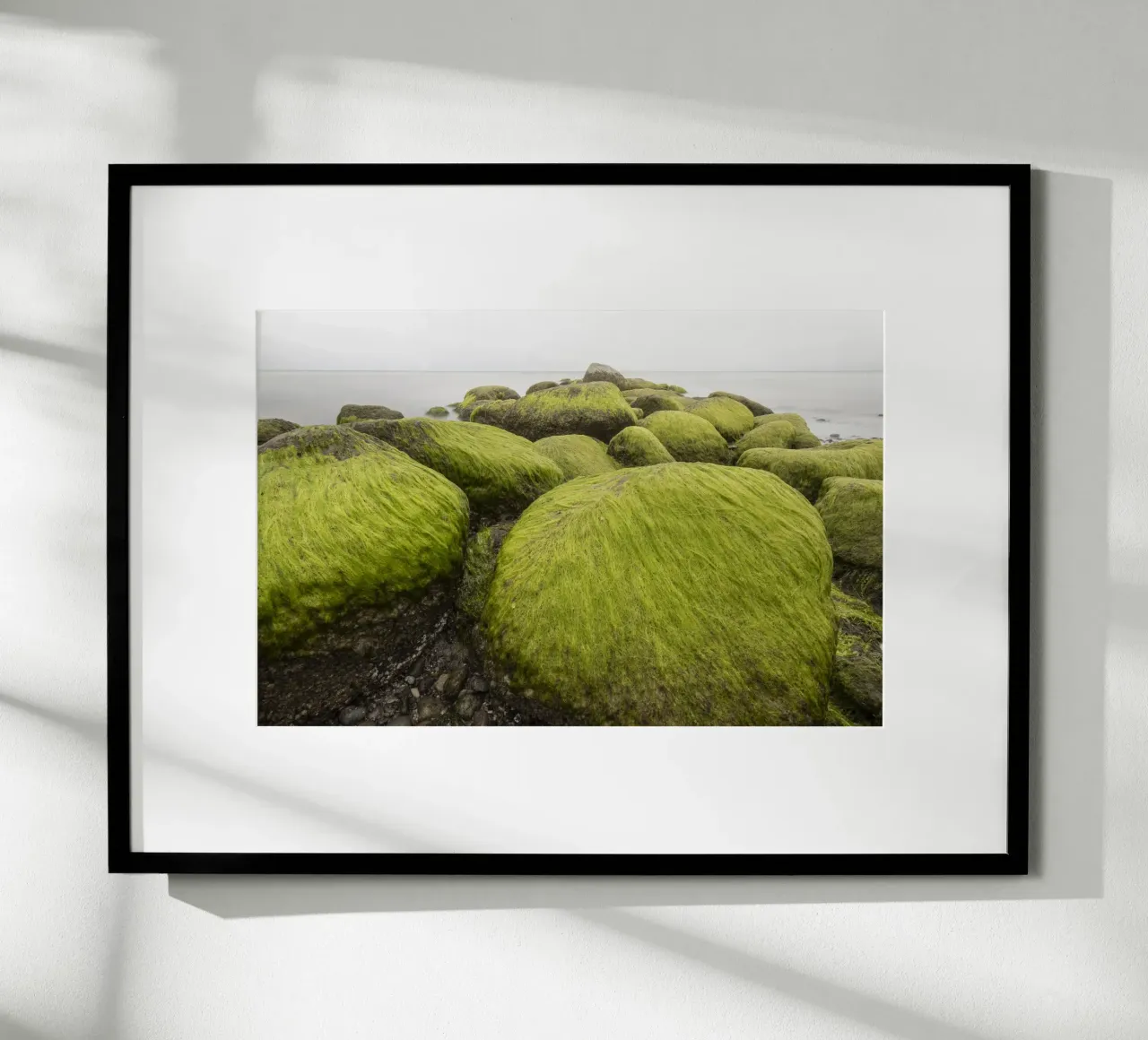 Grüne Wellenbrecher Poster von Barbara Buderath Fotodesign