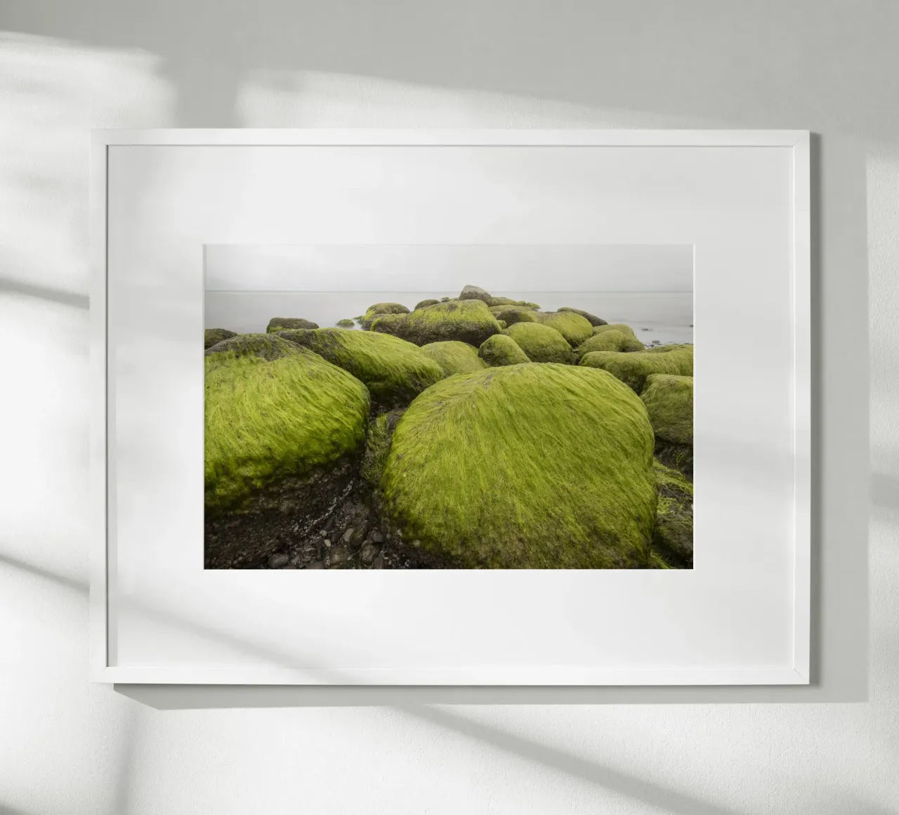 Grüne Wellenbrecher Poster von Barbara Buderath Fotodesign