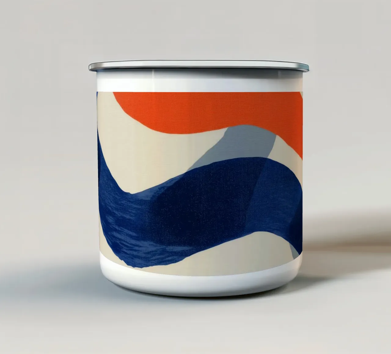 Pennellate a ghirigori tazza in smalto da Melloi Art Print