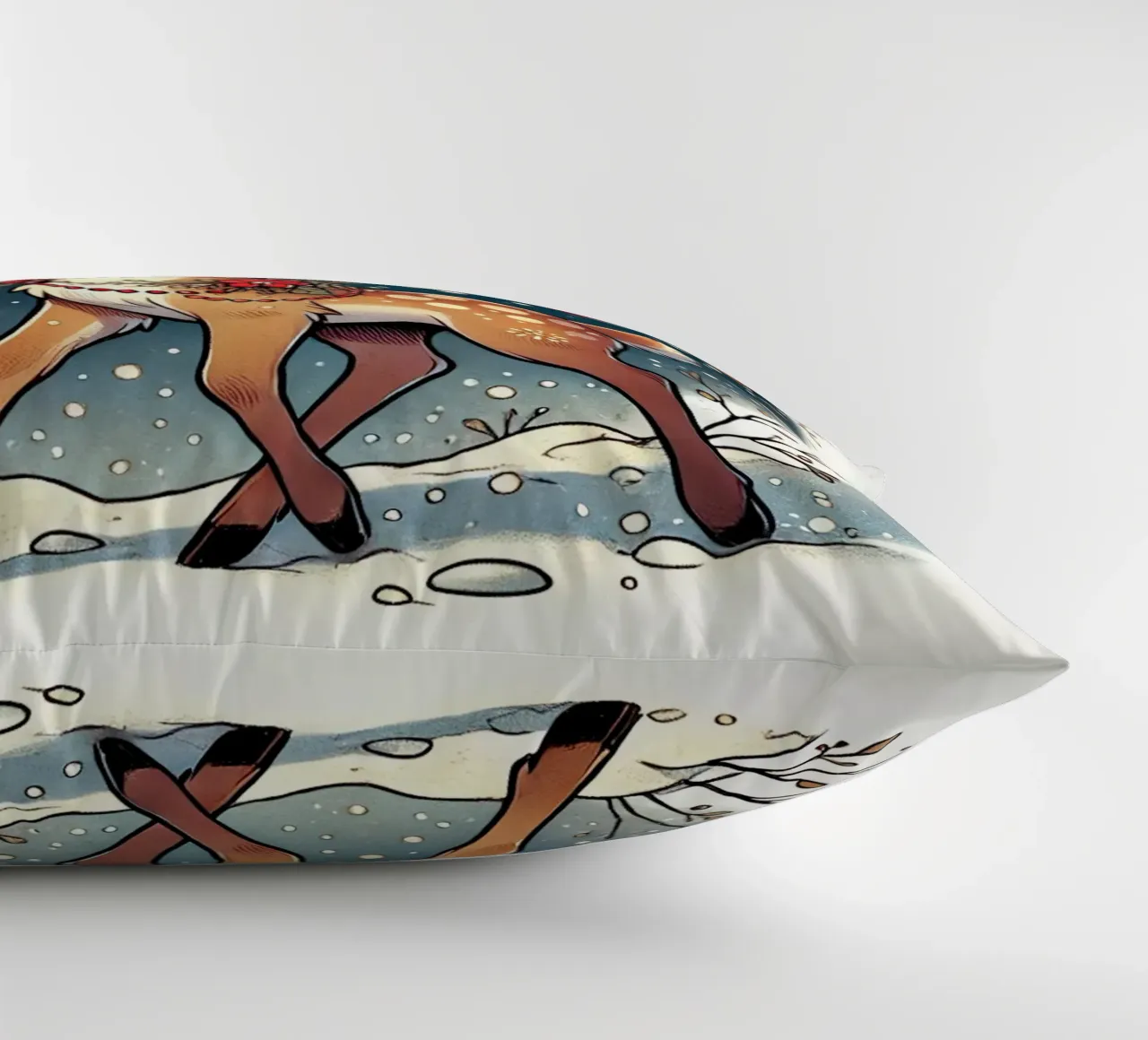 Starry Deer decorative cushion by FluffyToons