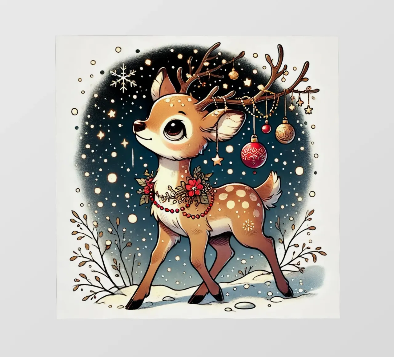 Starry Deer photo wallpaper by FluffyToons