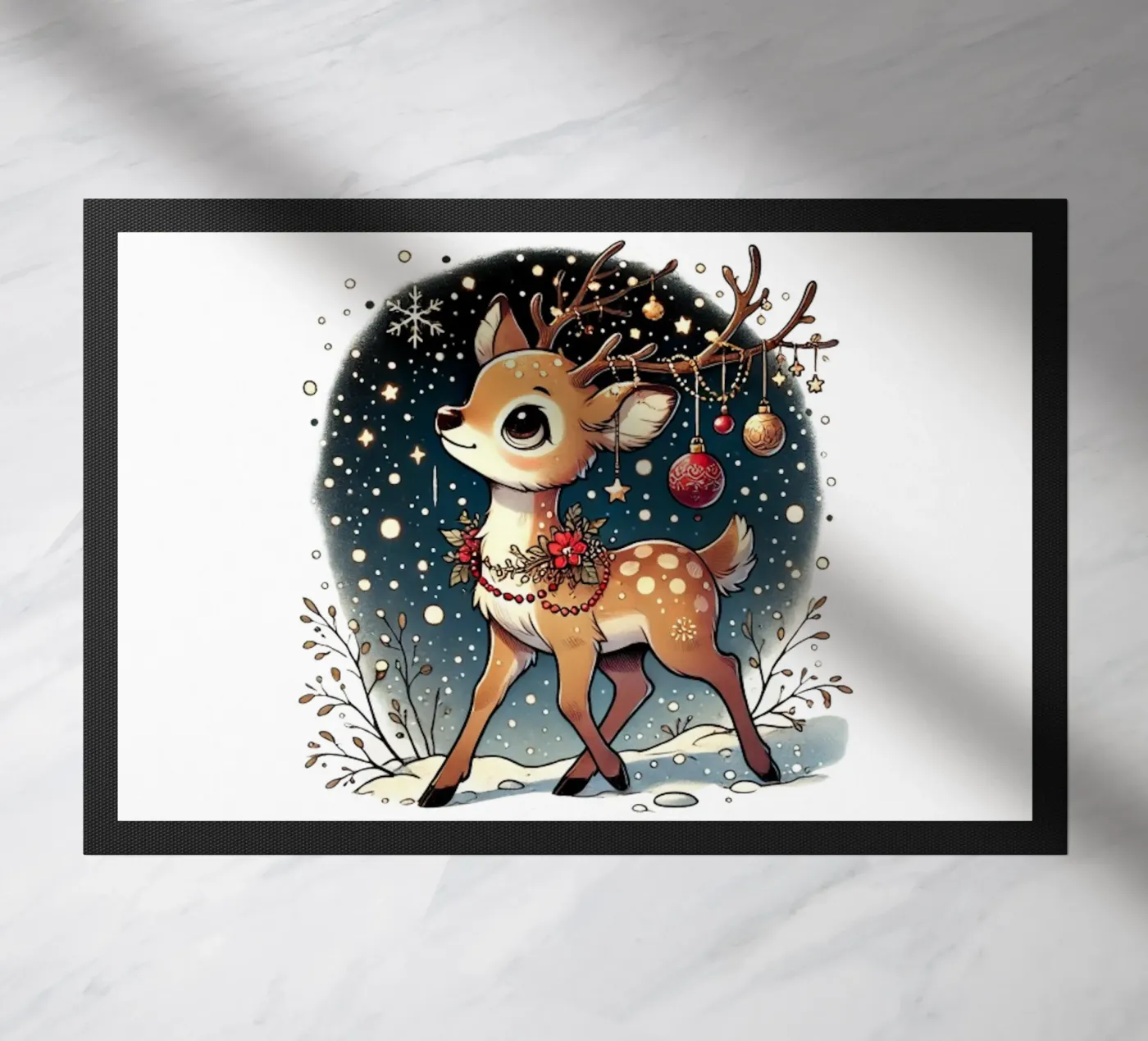 Starry Deer doormat by FluffyToons