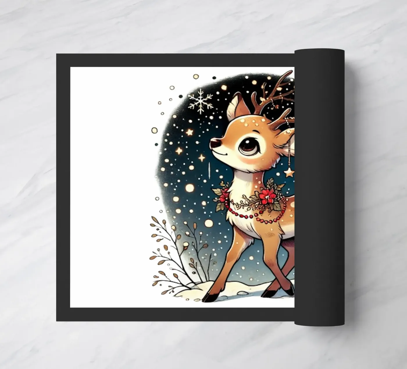 Starry Deer doormat by FluffyToons