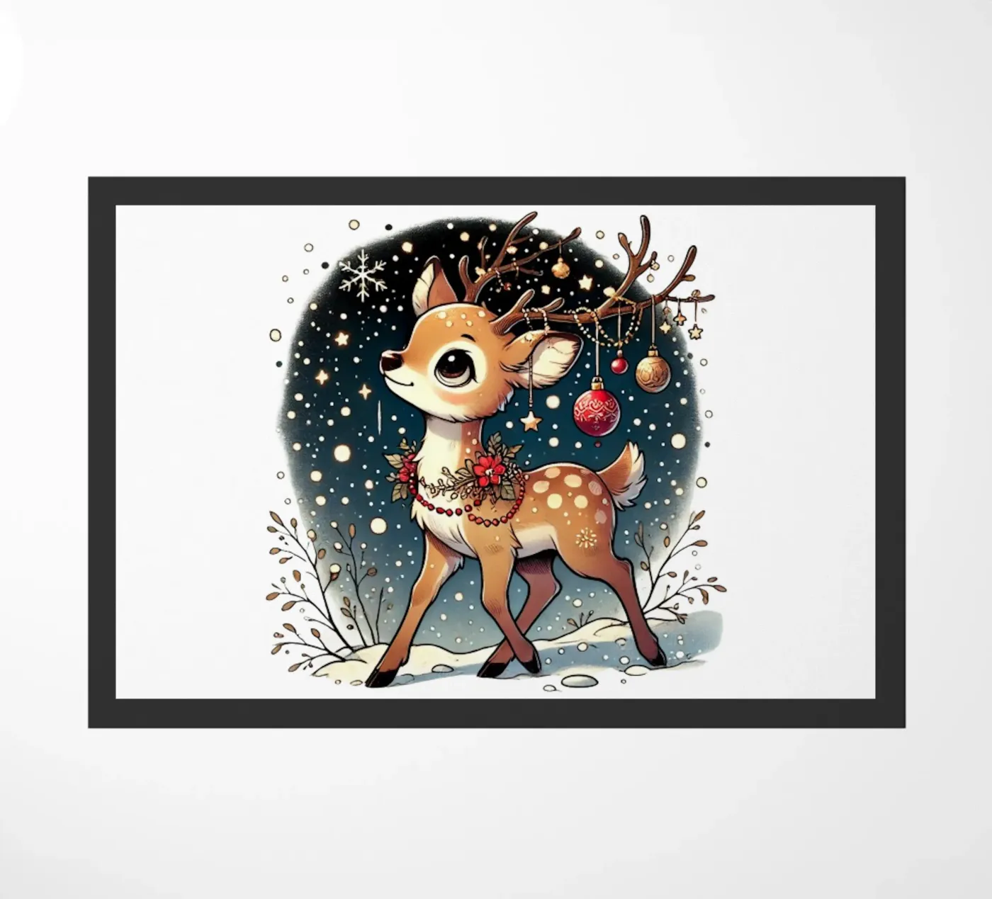 Starry Deer doormat by FluffyToons