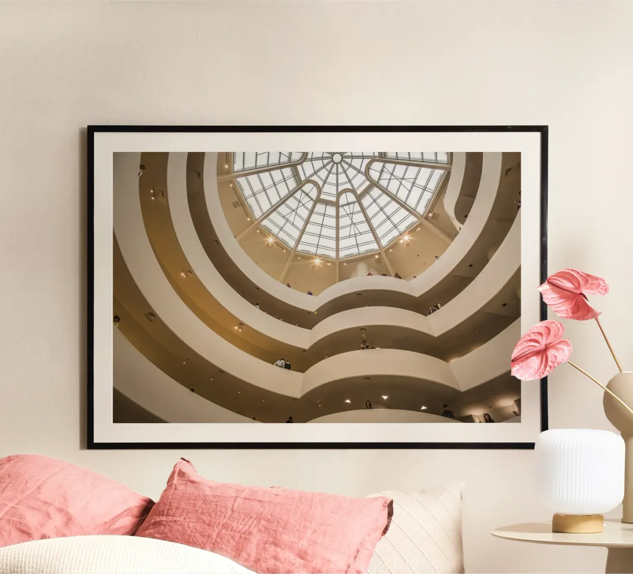 Museum of modern art - New York poster with aluminum frame by Nadine Ginzel