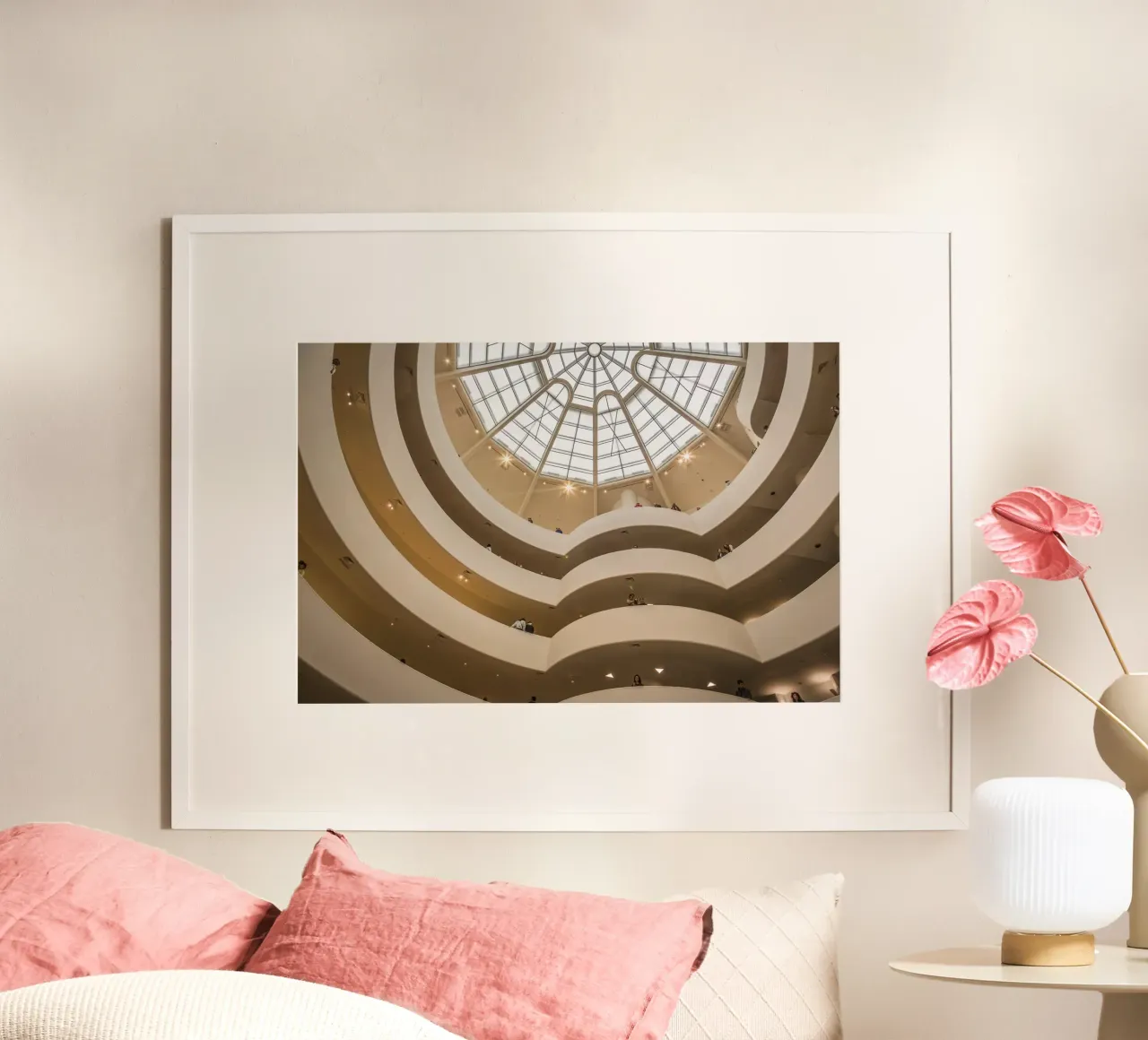 Museum of modern art - New York poster with aluminum frame by Nadine Ginzel