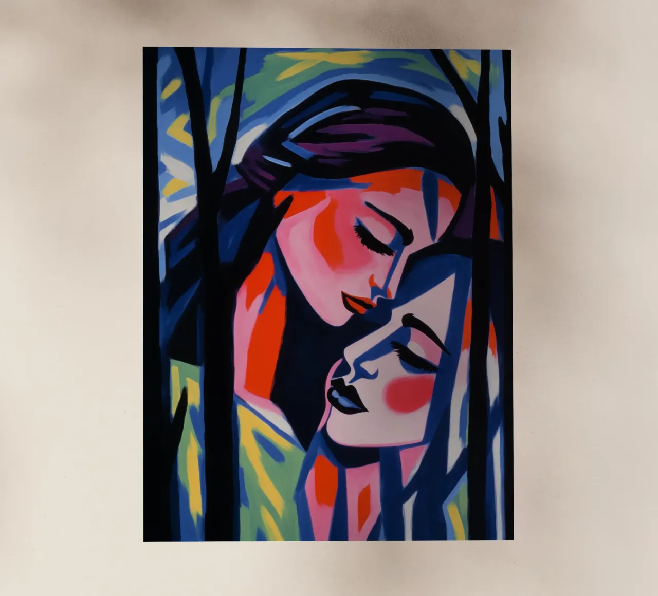 Baci e lacrime | Pittura espressionista pellicola backlit da Autofocus