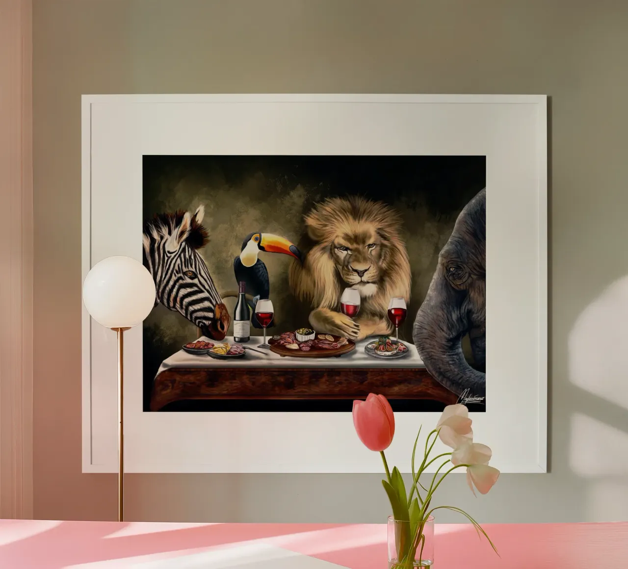 Dibattito Surlevin poster con telaio in legno da Mayka ienova