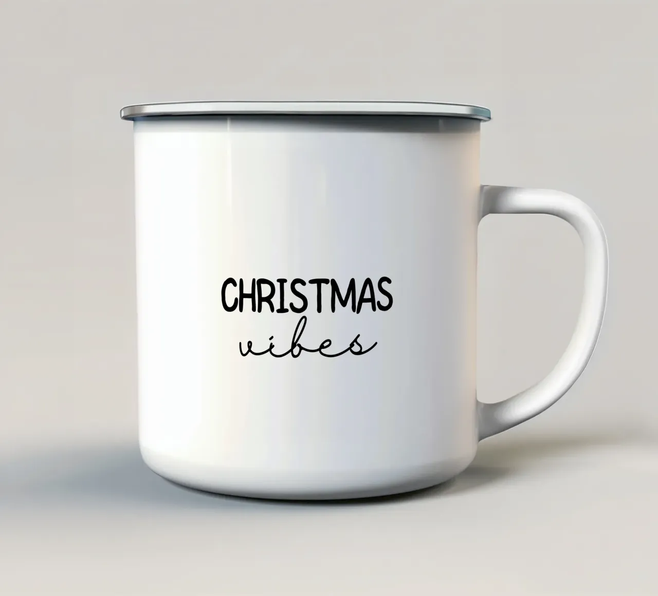 CHRISTMAS vibes tazza in smalto da ArtDesign by KBK