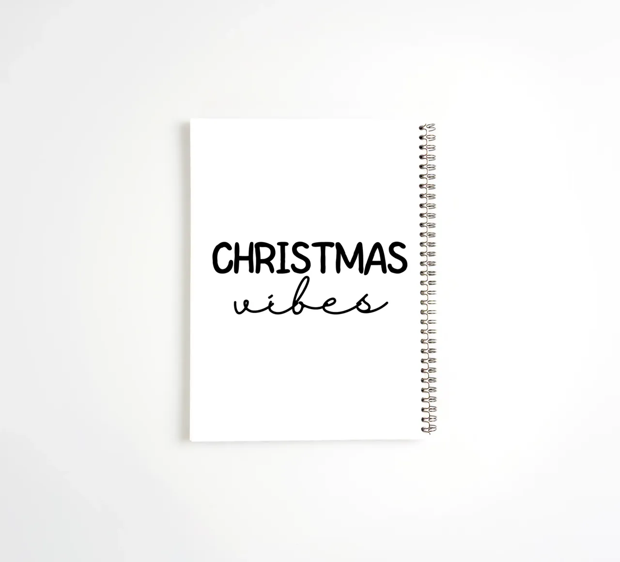 CHRISTMAS vibes spiral notebook by ArtDesign by KBK