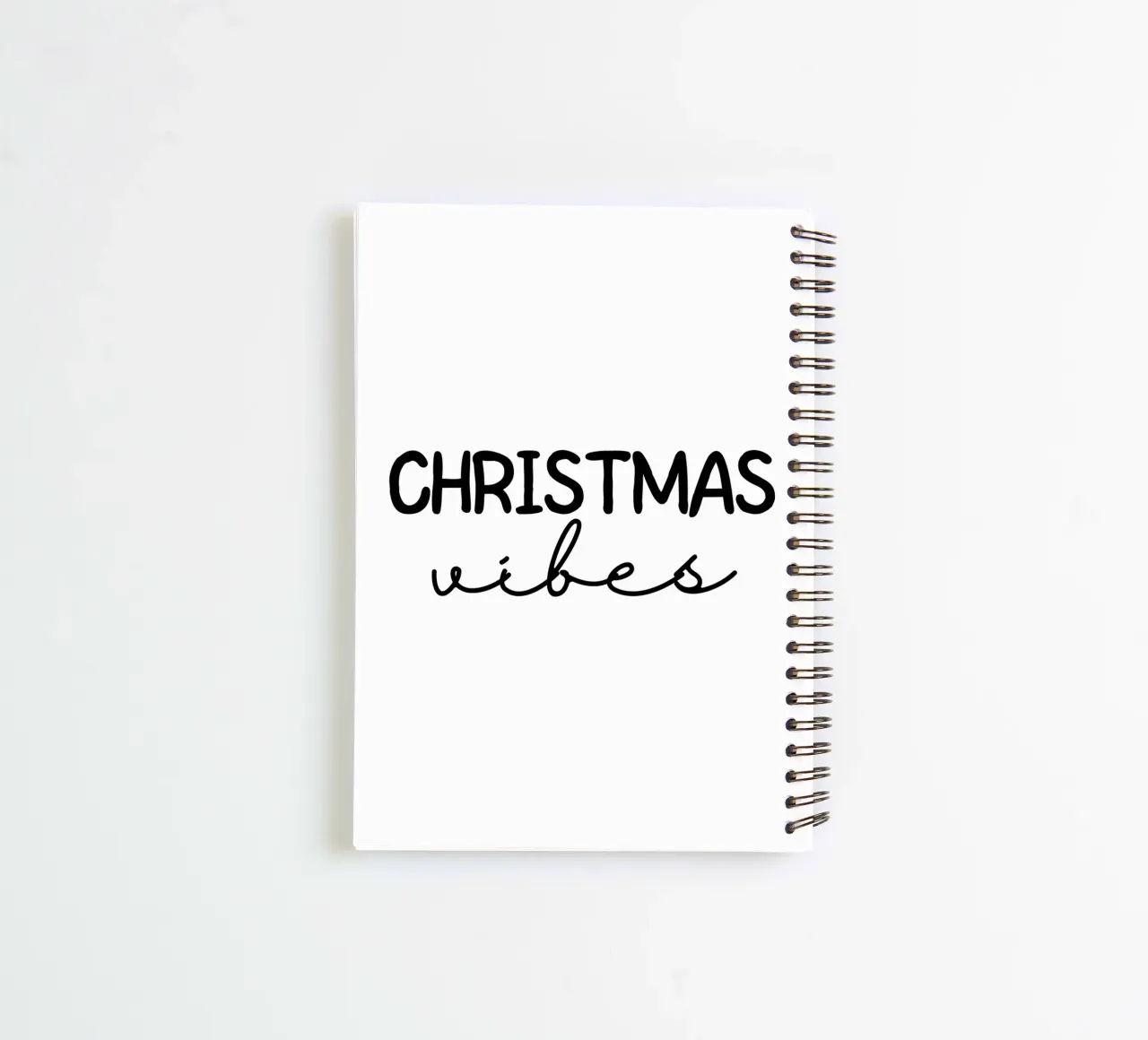 CHRISTMAS vibes spiral notebook by ArtDesign by KBK