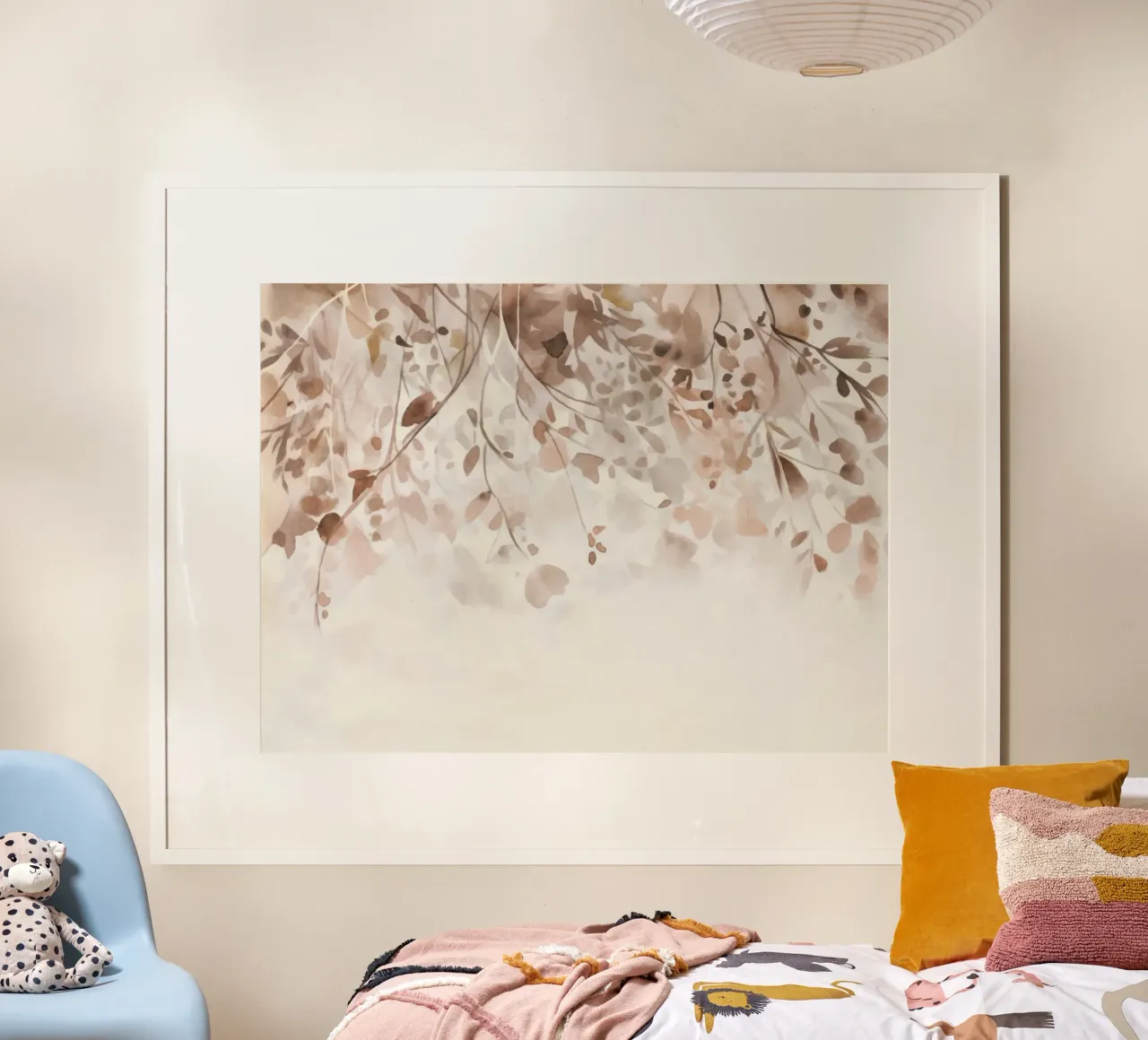 Fiori appesi Arte ad acquerello poster con telaio in legno da Andrea Haase Floral Passion