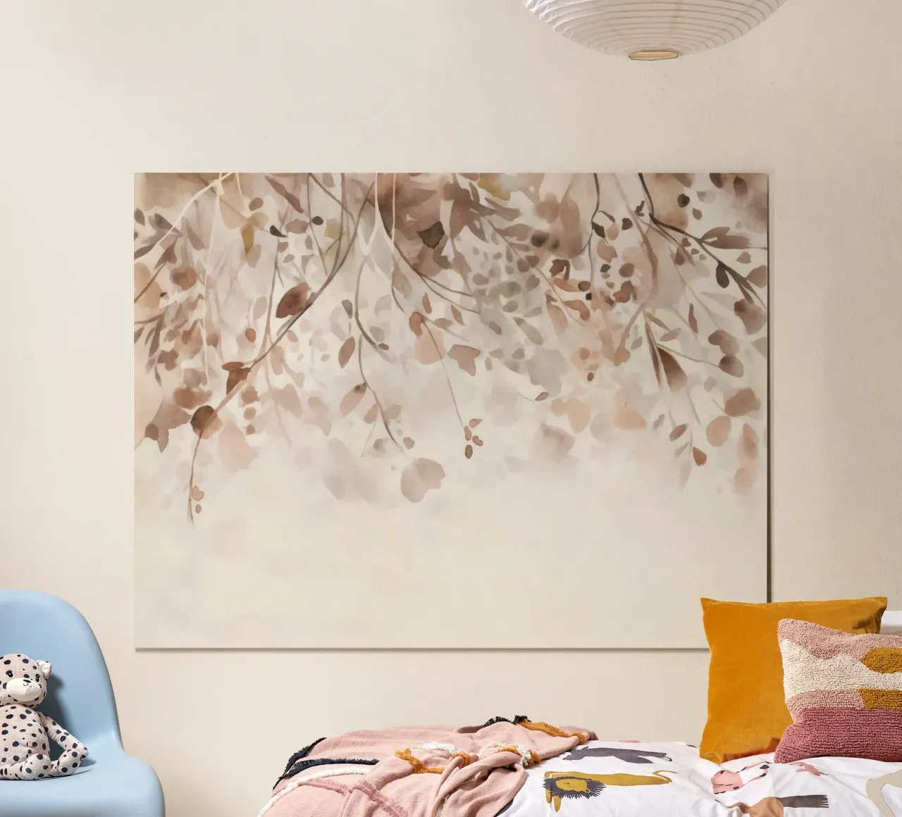 Fiori appesi Arte ad acquerello poster con telaio in legno da Andrea Haase Floral Passion