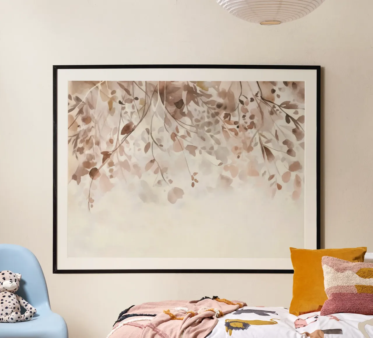 Fiori appesi Arte ad acquerello poster con telaio in legno da Andrea Haase Floral Passion