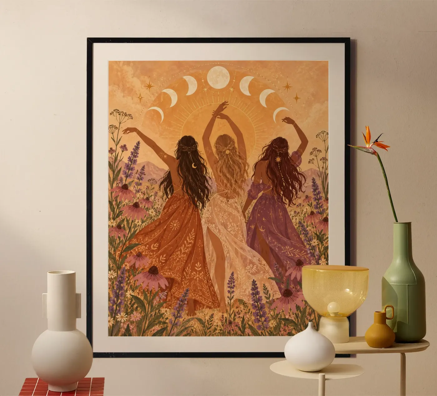 Mondphasen Poster von Alina
