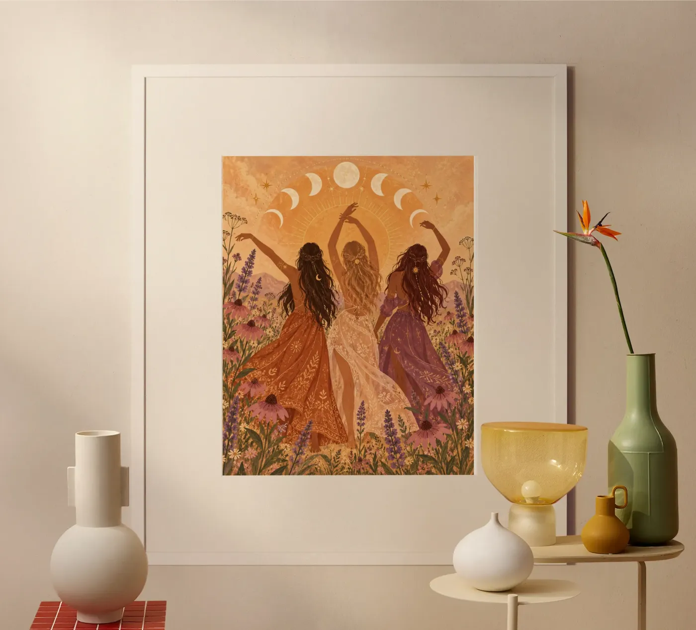 Mondphasen Poster von Alina