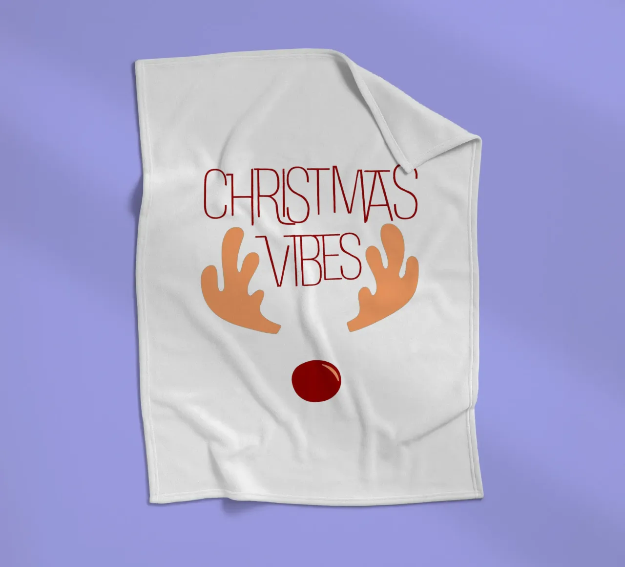 CHRISTMAS VIBES coperta in pile da ArtDesign by KBK