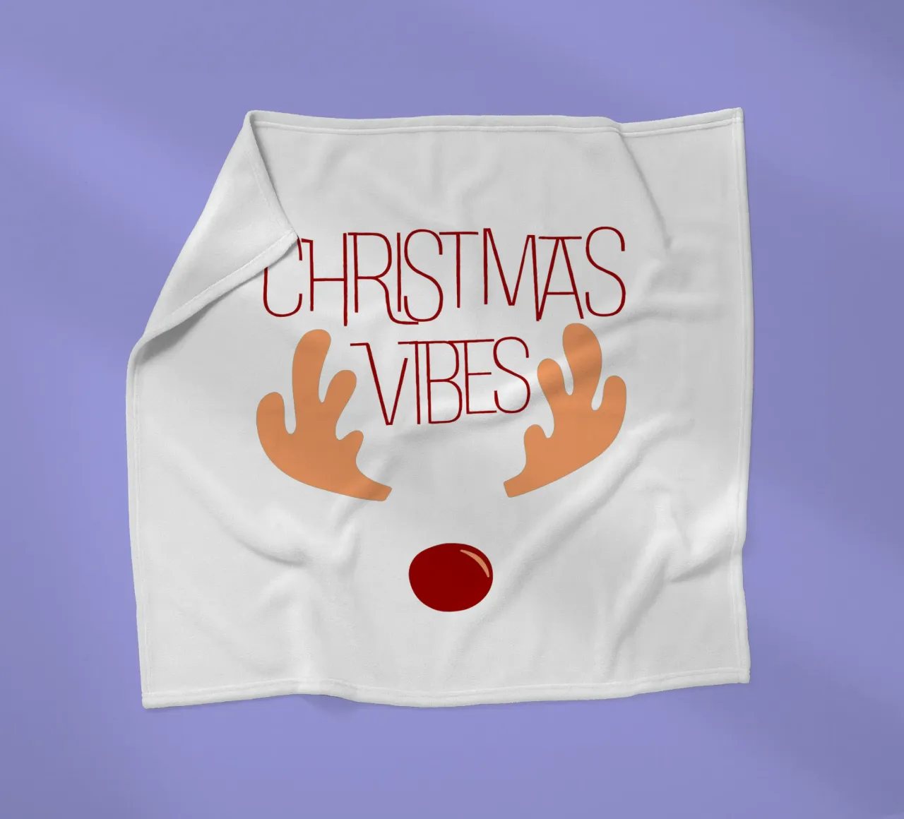 CHRISTMAS VIBES coperta in pile da ArtDesign by KBK