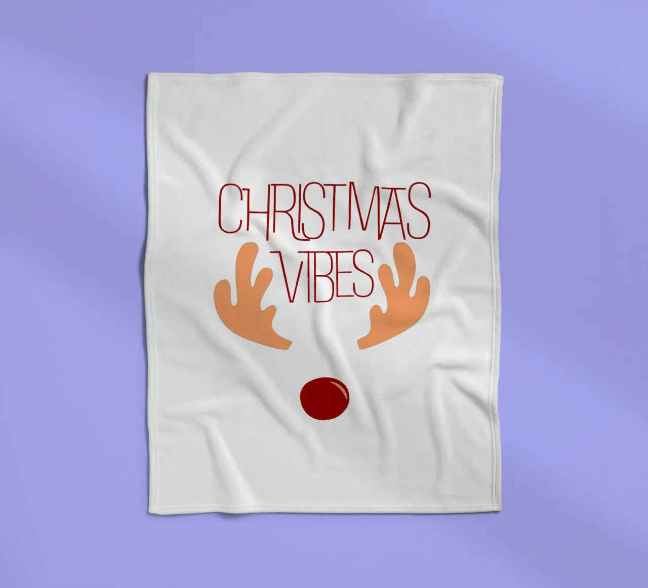 CHRISTMAS VIBES coperta in pile da ArtDesign by KBK