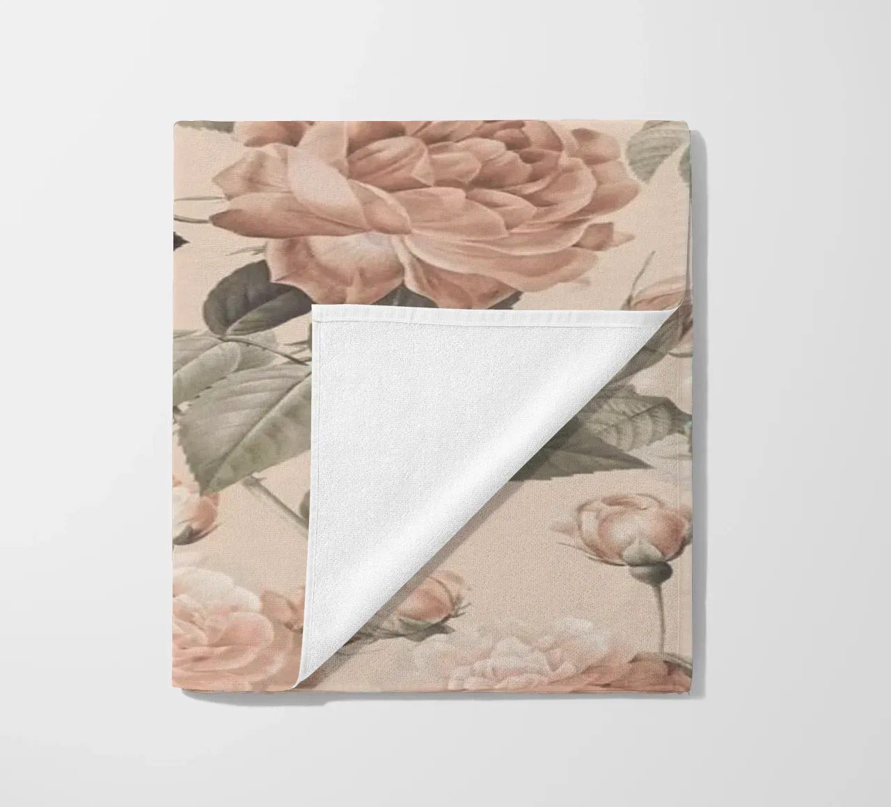 Fiori di rosa francese vintage Pierre-Joseph Redoute telo mare da Andrea Haase Floral Passion