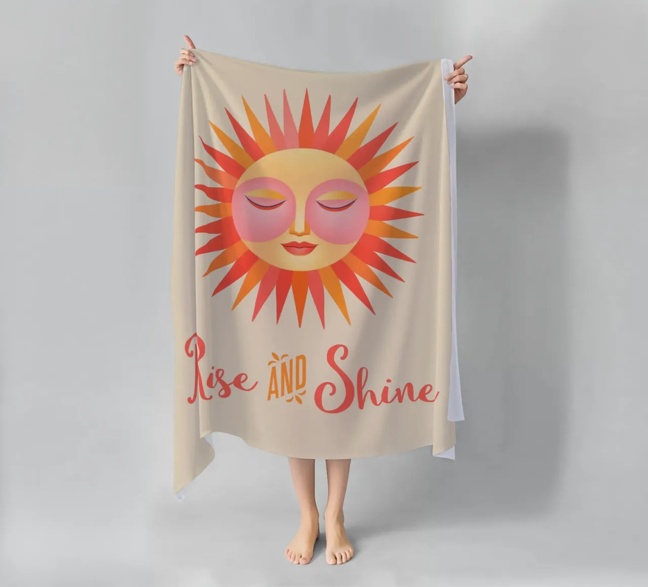 Alzarsi e risplendere telo mare da Andrea Haase Modern Home