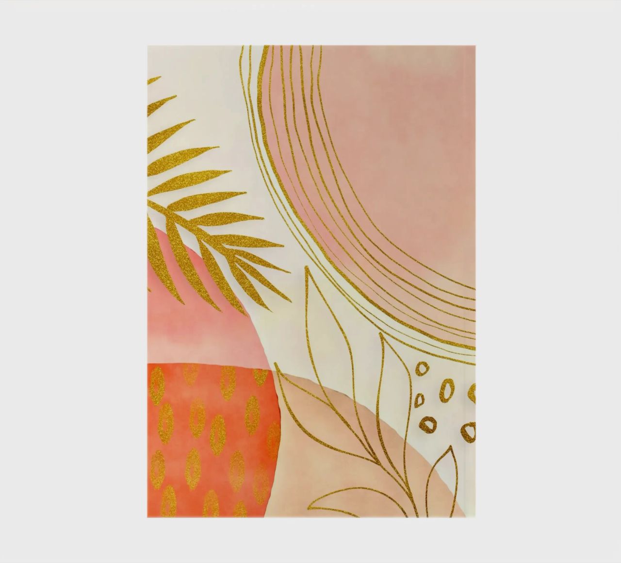 Warm Boho Fantasy Botanical notebook by Andrea Haase Modern Home
