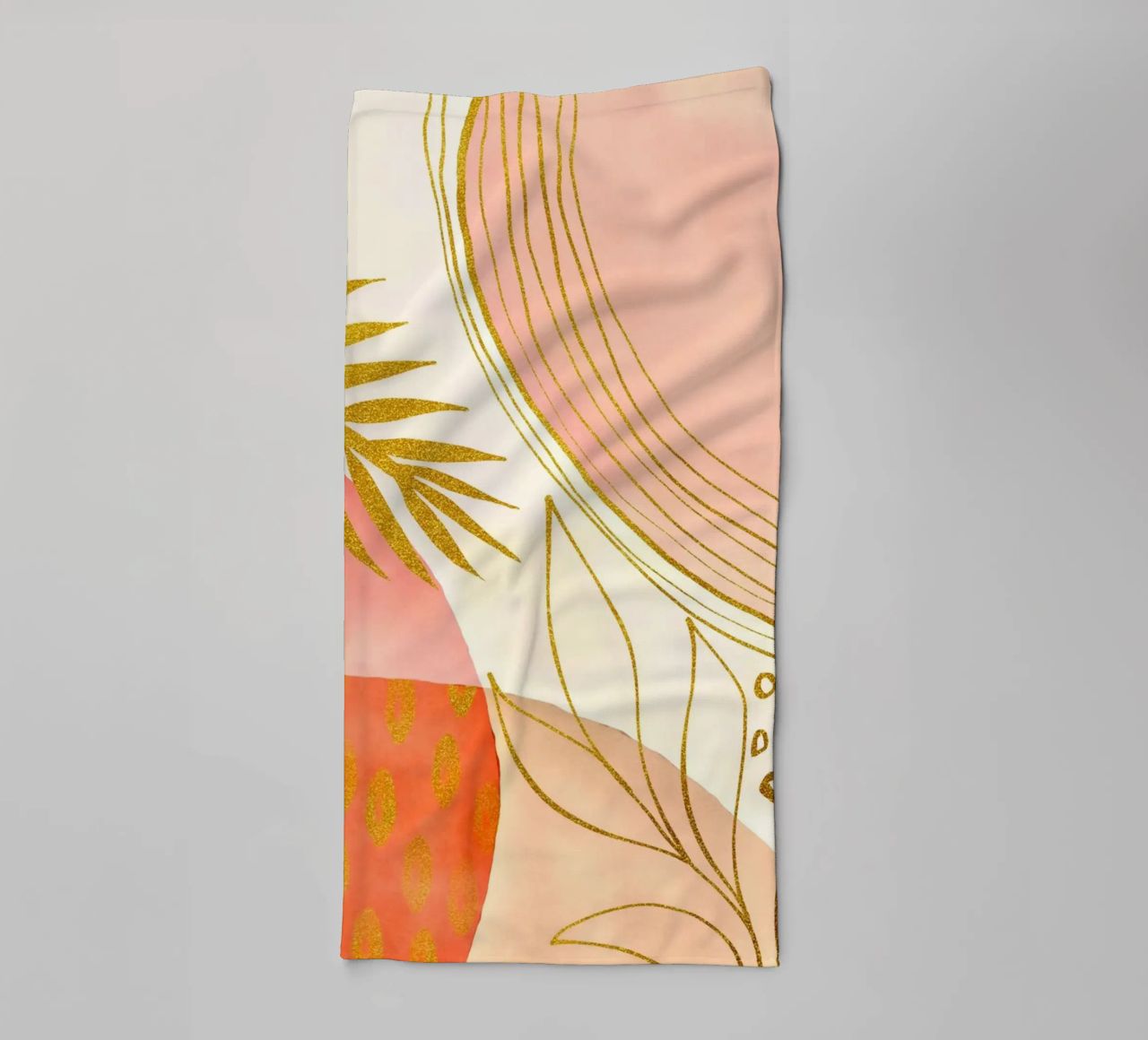 Warm Boho Fantasy Botanical towel by Andrea Haase Modern Home