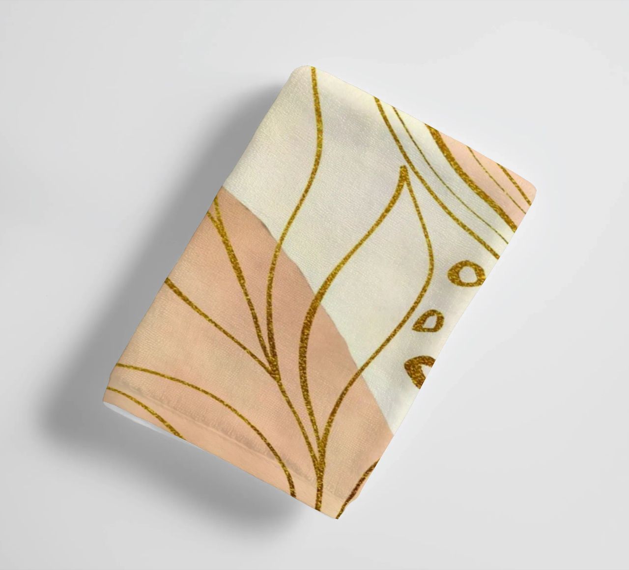 Warm Boho Fantasy Botanical towel by Andrea Haase Modern Home