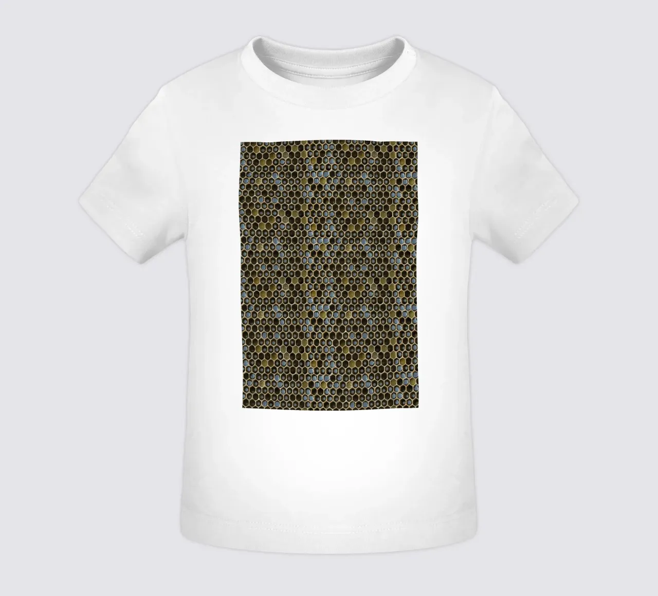 Golden Geometry: Honeycomb Pattern maglietta neonato da Curious Collections by Marielle Leenders