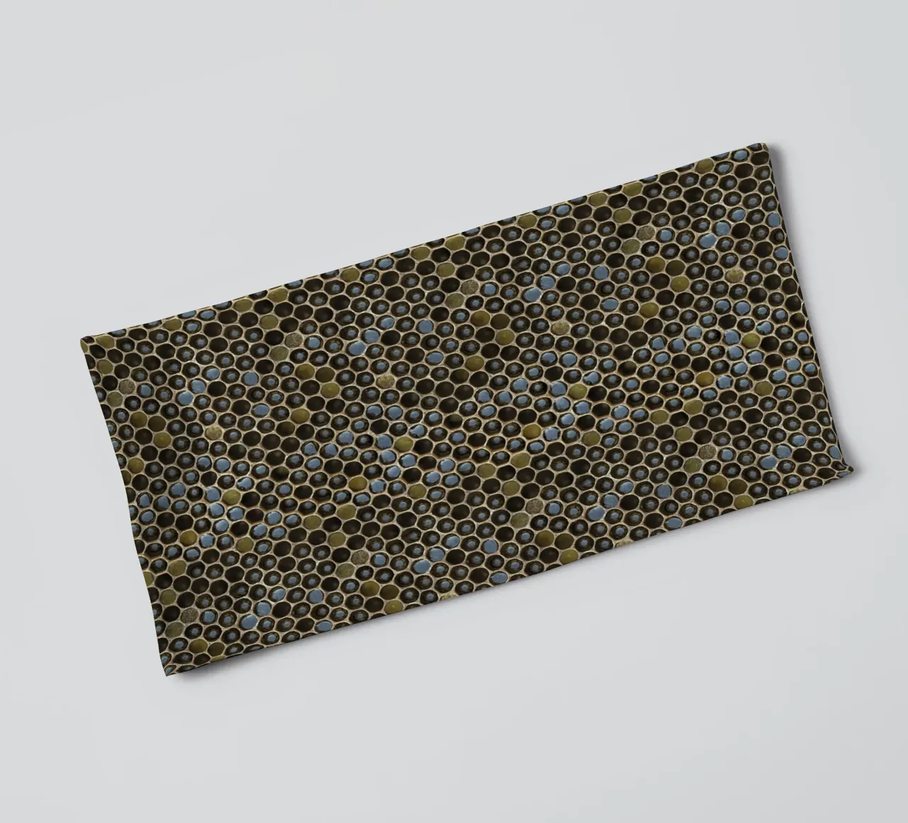 Golden Geometry: Honeycomb Pattern asciugamano da bagno da Curious Collections by Marielle Leenders