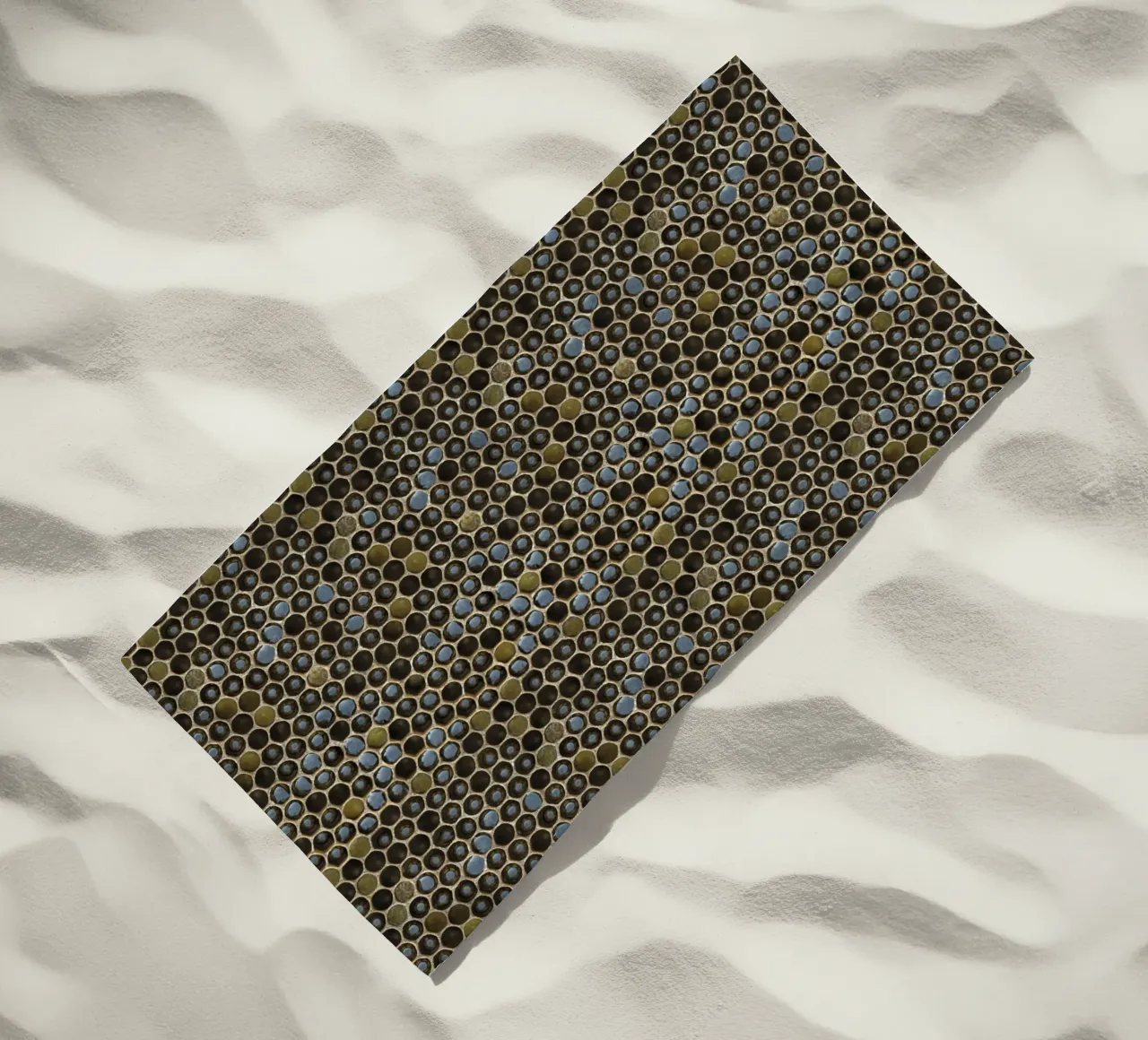 Golden Geometry: Honeycomb Pattern telo mare da Curious Collections by Marielle Leenders