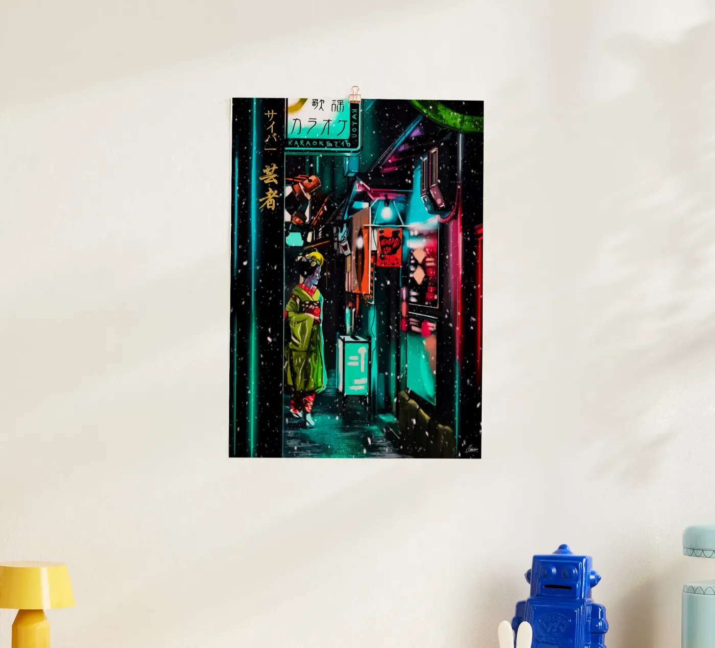 Cyber geisha poster da Mayka ienova