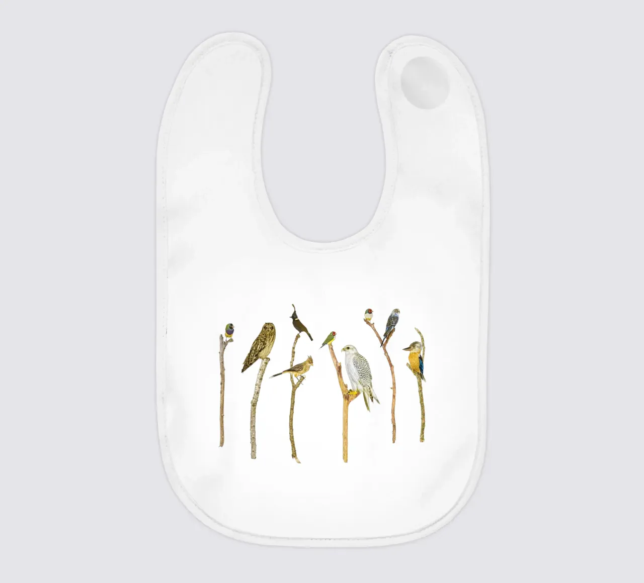 Branching Beauty: Birds on Branches bavaglino da Curious Collections by Marielle Leenders