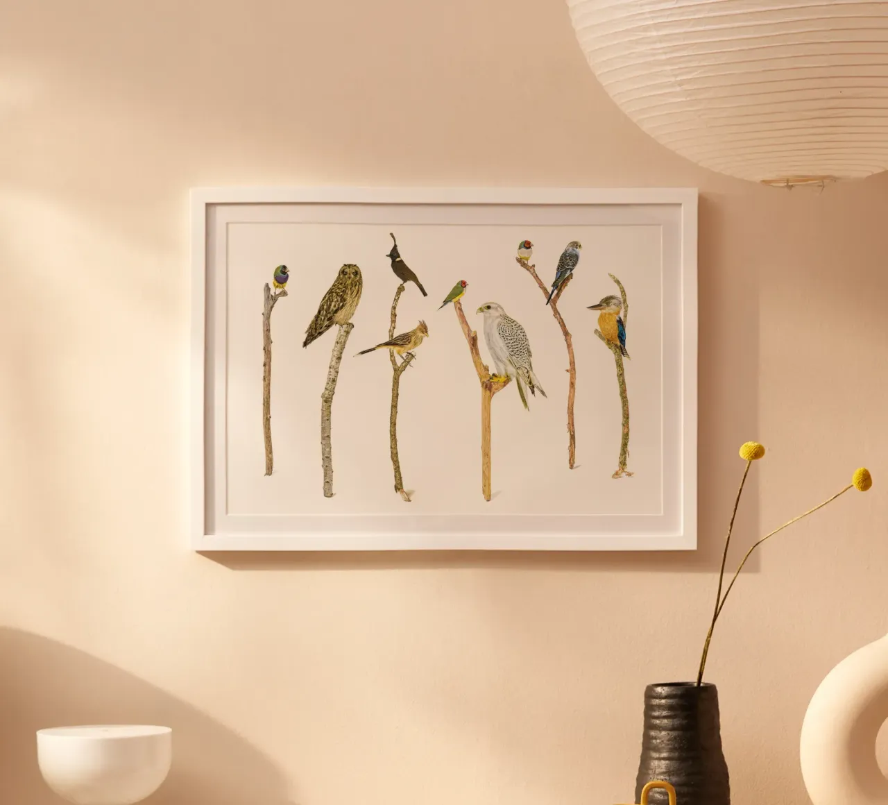 Branching Beauty: Birds on Branches carta hahnemühle da Curious Collections by Marielle Leenders