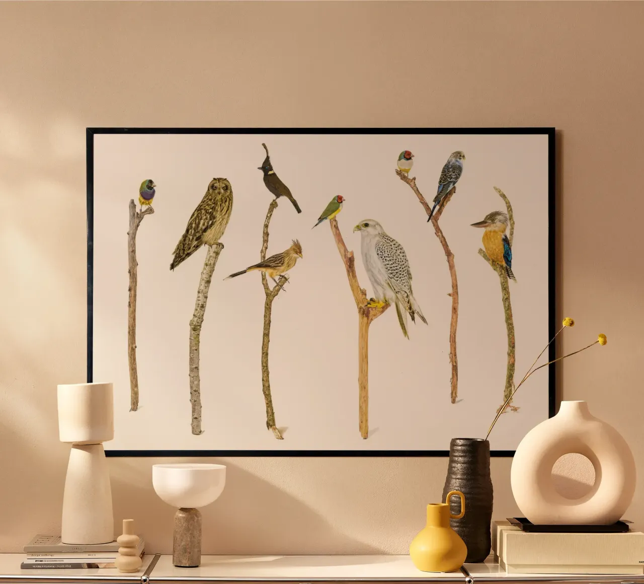 Branching Beauty: Birds on Branches carta hahnemühle da Curious Collections by Marielle Leenders