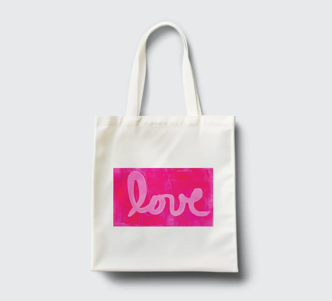 Amore Distressed borsa in juta da FABOArt