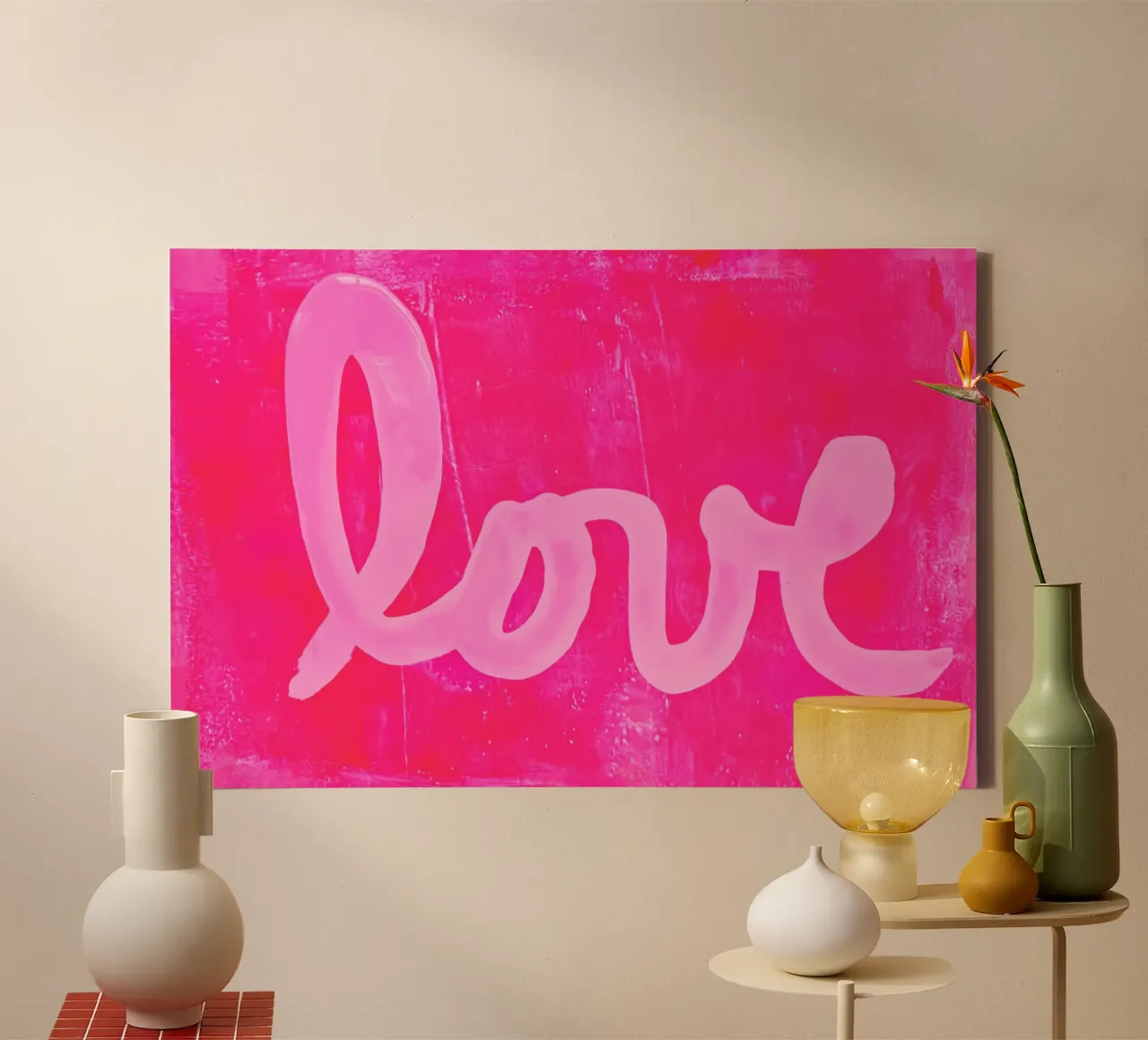 Amore Distressed tela con Cornice a cassetta da FABOArt