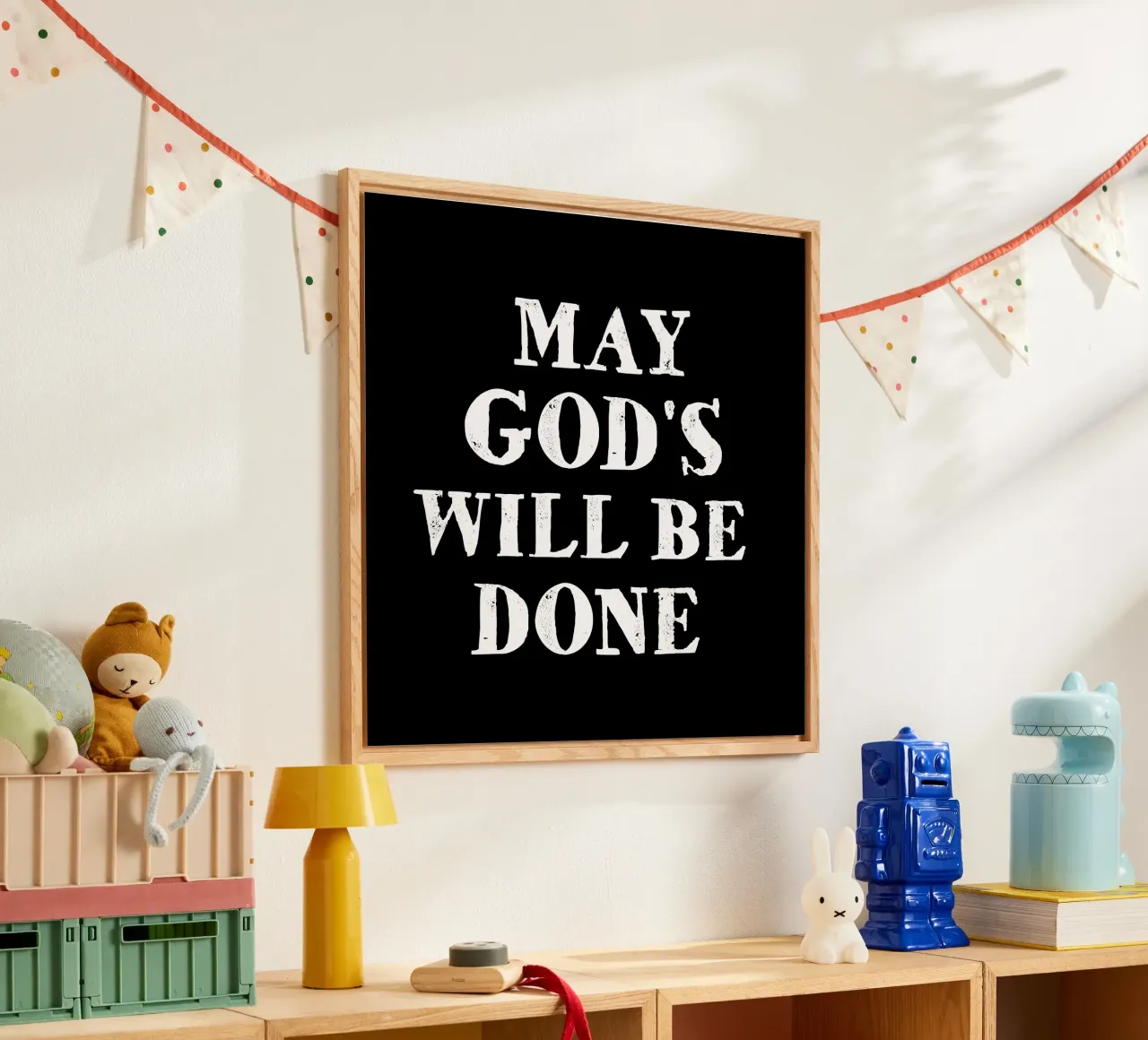 May God's will be done plexiglass da happieeagle
