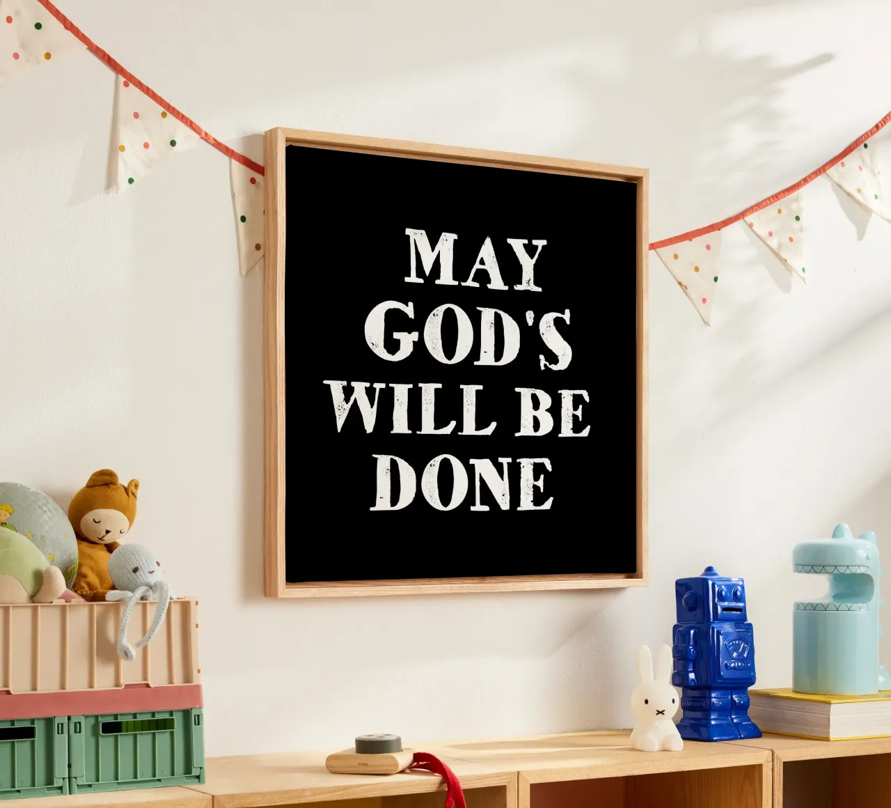 May God's will be done tela da happieeagle
