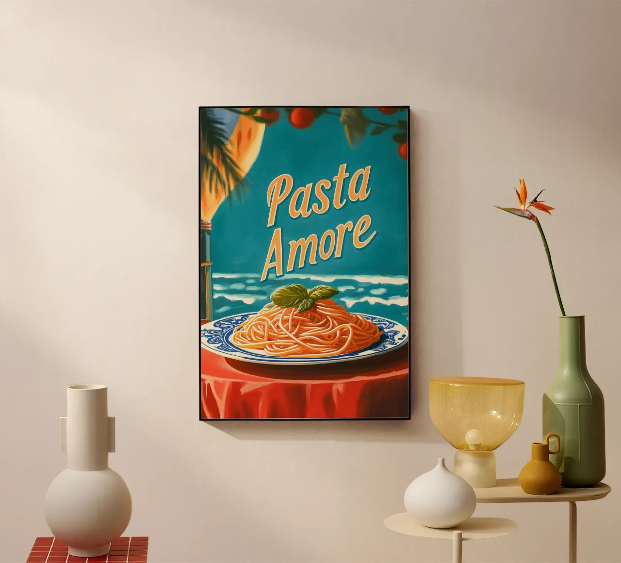 La pasta e il mare plexiglass da Carinaprint